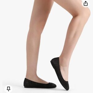 NEW WITH BOX DREAM PAIRS Women's Sole-Shine Rhinestone Ballet Flats Shoes